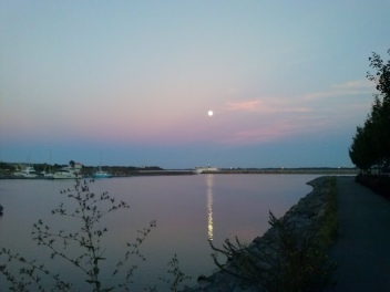 Moon over water 7